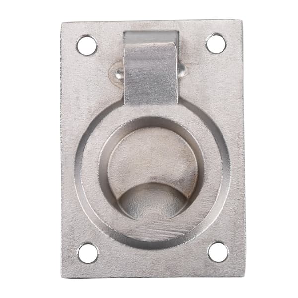 Håndtag til skyllelem i rustfrit stål, ringhåndtag, skabstræk, båd, marine, yacht hardware