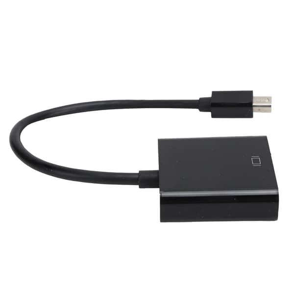 Mini DP Hane till VGA Hona Adapterkabel för ThinkPad PC Dator Svart ABS