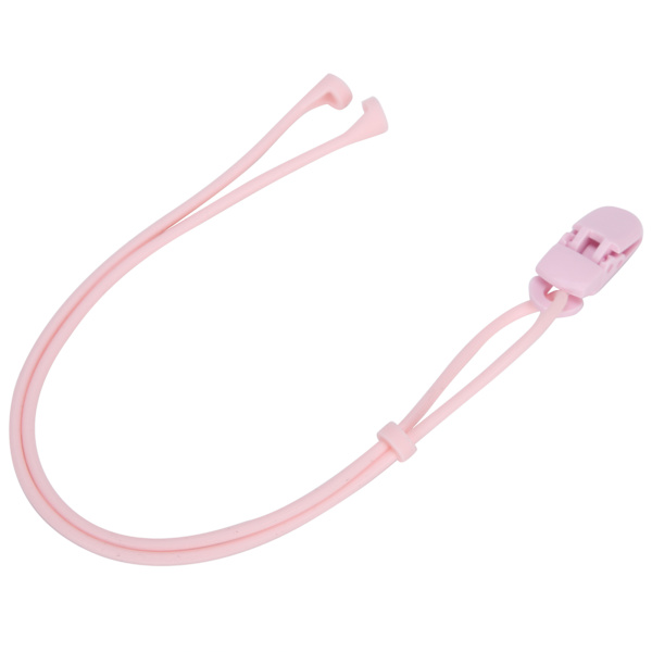 HT Cross-Border Operations Expert: Pink Silicone Elastic Clip Rope Lanyard til børns BTE høreapparater Pink