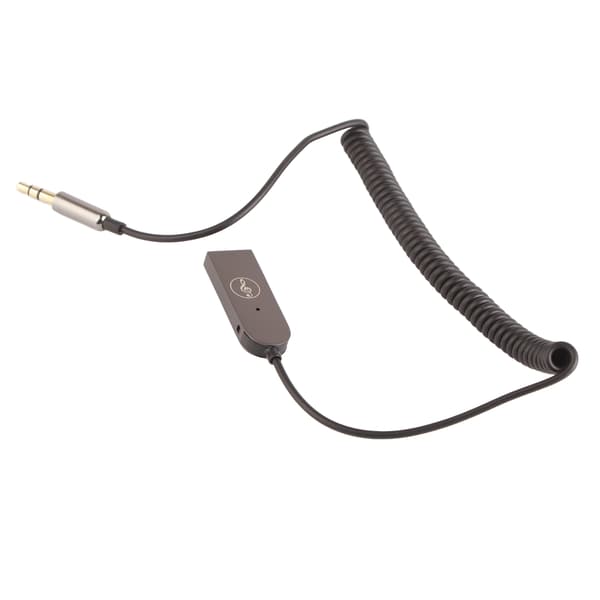 Bluetooth 5.0 Adapter 3.5mm Aluminiumlegering Mottaker Trådløs Lydstrømming for Bil Hjem Stereo