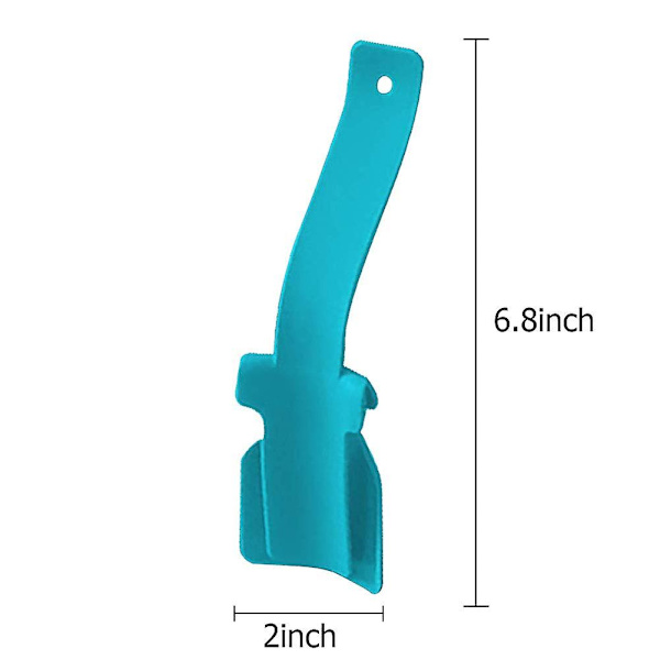 4 kpl Lazy Shoes -apua helppokäyttöisille kengille, kannettava kenkien nostoapulainen miehille, naisille ja lapsille, sukkaliukukahvalla varustettu kenkätorvi iäkkäille eläkeläisille Blue