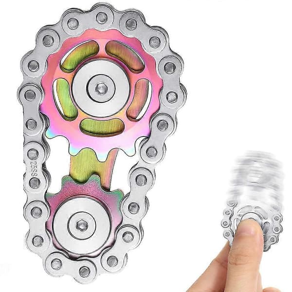 Kugghjulskedja fidget spinner, bordsspinner, EDC-leksaker, dekompressionsleksaker, barnleksaker