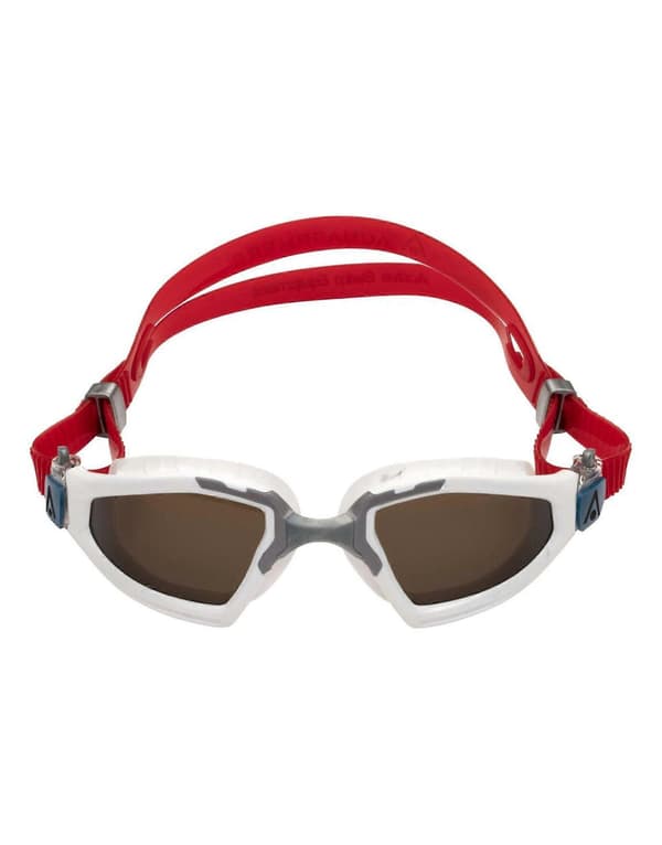 Aquasphere Kayenne Pro -uimalasit - polarisoidut linssit Vit/röd/brun