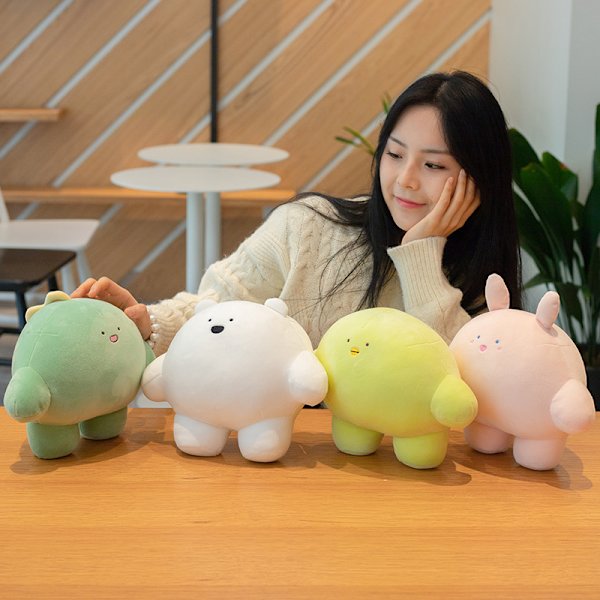 Söt klibbig risdumpling plyschleksaksdocka rabbit 23cm