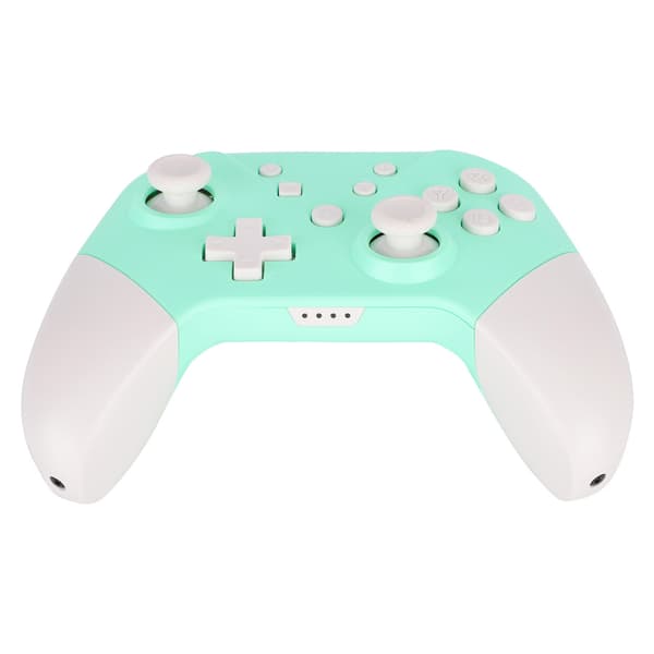 Trådlös Bluetooth-spelkontroll med NFC 3D-joysticks för Nintendo Switch Pro Grön Vit
