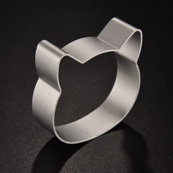 Kattehovedform Bage Sukkerkage Kiks Cookie Cutter Dekoration