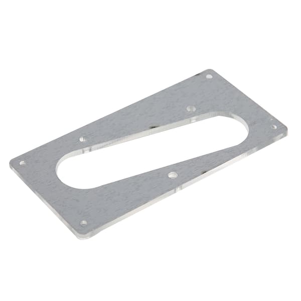 Akryl Single Coil Humbucker Pickup Ramme til Guitar Bas Sølv