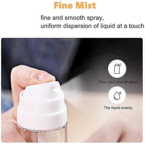 Kompakta 50 ml finfördelande sprayflaskor (2-pack) - Rosa & Klar för lockigt hår och mer
