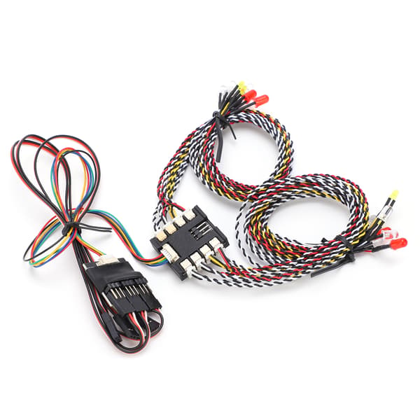 16 LED Front Bakre Kobling Blinklys System for RC Modell Crawler Bil