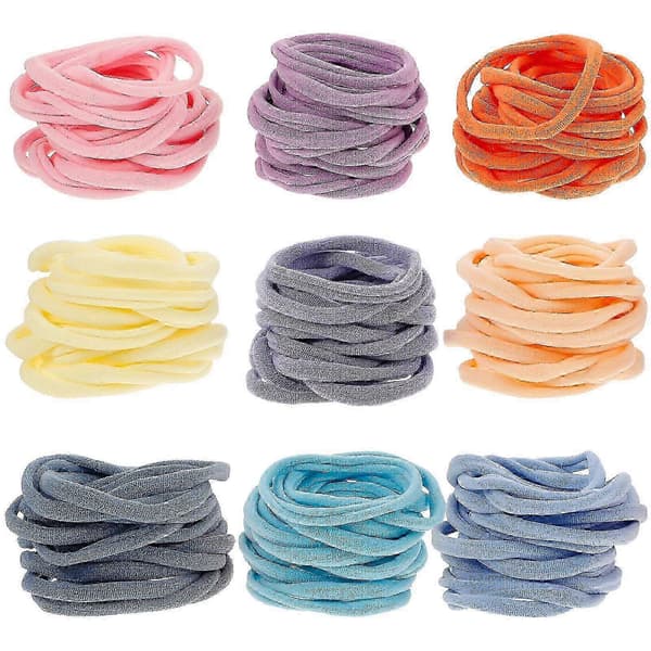 180 st grytlappsvävningsöglor Flerfärgade elastiska öglor band för DIY