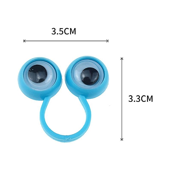 30 st Eye Finger Puppets Eye On Ring Wiggly Eyeball Finger Puppet Rings Tillbehör Party Favoritleksaker för barn