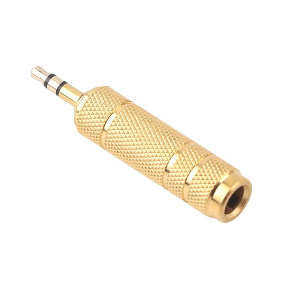 3,5 mm hann til 6,5 mm hunn hodetelefon lydadapter