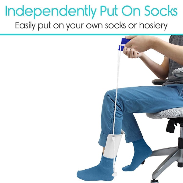 Sock Aid & Stocking Assist Flexibelt konturerat plastskal