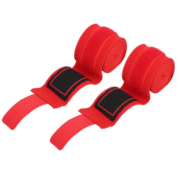 1 Par BN Elastiska Boxningsfixeringsbälte Sanda Muay Thai Handwraps Handledsbandage Sport Skyddsutrustning Röd
