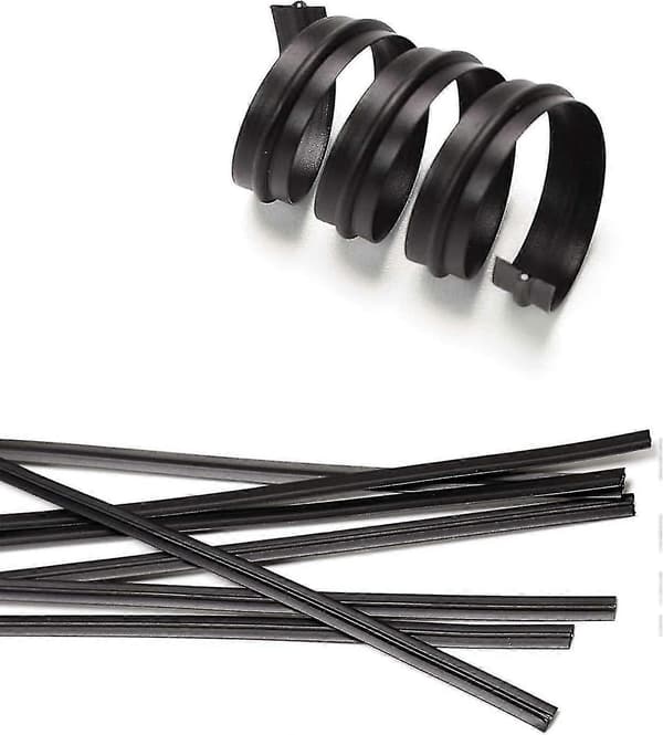 12 cm Twistbindere 500 Stk. Genanvendelige og Holdbare Plastik Sorte Brødposer Black - 500 PCS