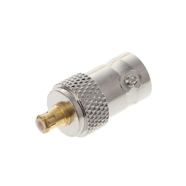 BNC hunstik til MCX hanstik lige RF koaksialstikadapter Silver