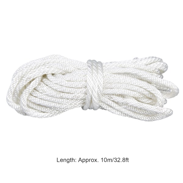 10m Nylon Startsnor for Motorsager, Gressklippere & Trimmere - 3.5mm Tykkelse