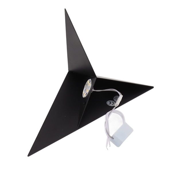 Moderne Jern LED Vegglampe - Trekantet Varmt Lys for Soverom, Stue, Hotell & Bar (85-265V, Svart)