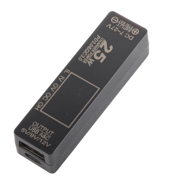PD3.0 USB XT60 Grensesnitt til USB PD3.0 Hurtiglader Overbelastningsbeskyttelse Kortslutningsbeskyttelse