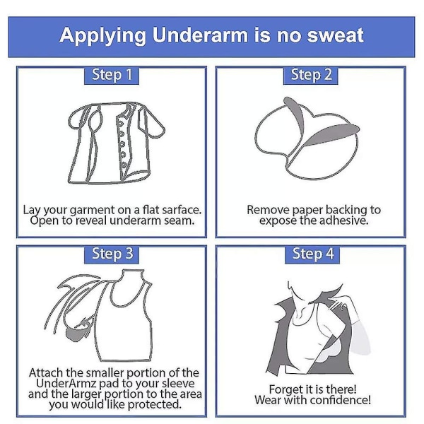 100 st Underarmsvettskydd