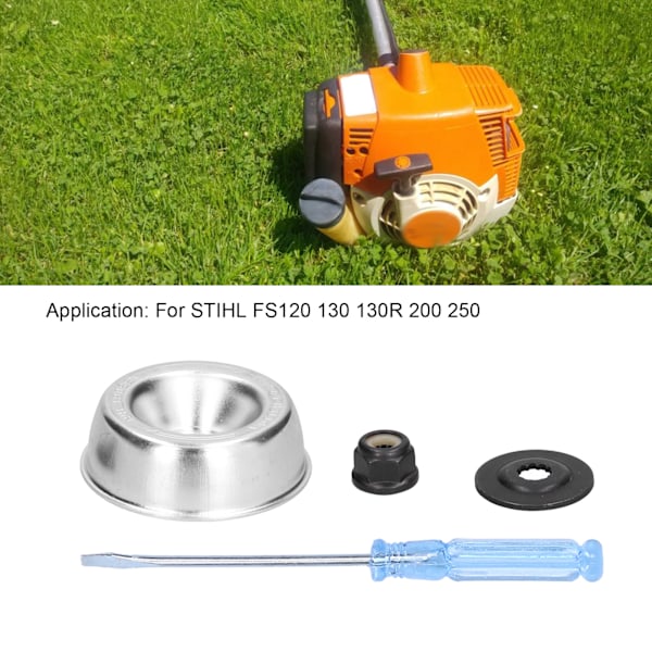 4-delad bladadapter med tryckbricka för STIHL FS120, FS130, FS130R, FS200, FS250, FS55 modeller