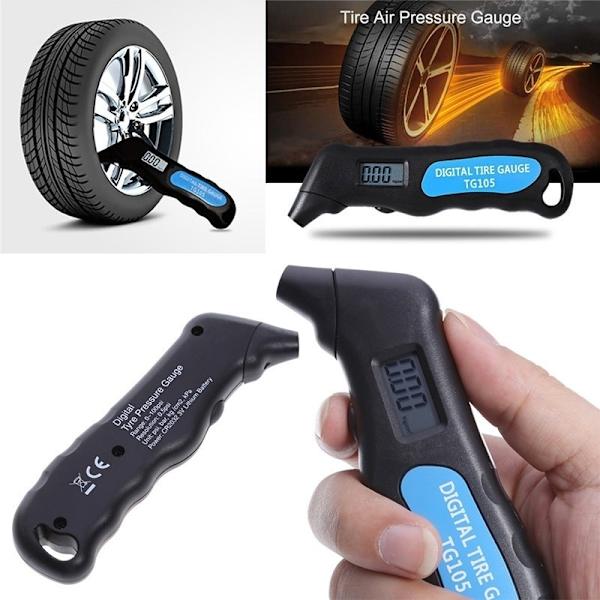 Digitaalinen rengaspainemittari Ammattimainen LCD-painemittari Testaaja autoille ja kuorma-autoille