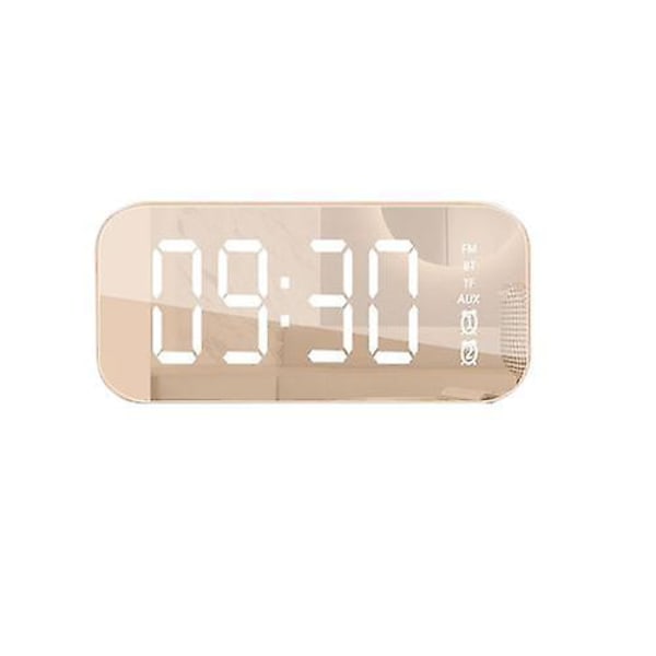 Multifunktionell LED digital väckarklocka, bluetooth högtalare