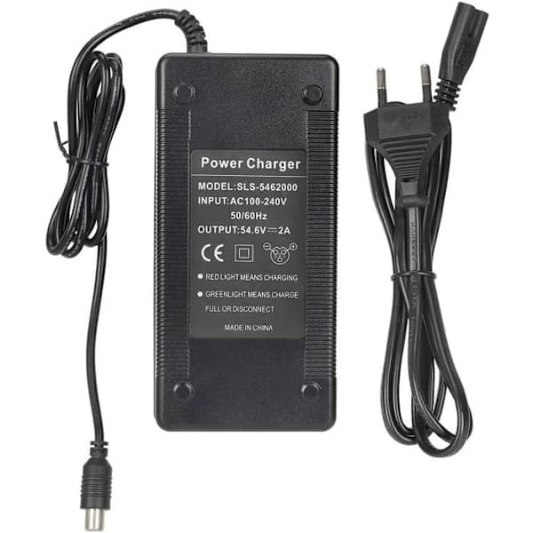 Oplader – Kompatibel med ENGWE EP-2Pro/Engine Pro elcykel/løbehjul 54.6V 2A