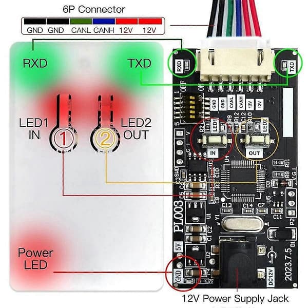 [DT]Can Bus Data Logger For All Car Can Bus Module Data Transceiver Automotive Diagnostic Tool For Eps/ip/hm