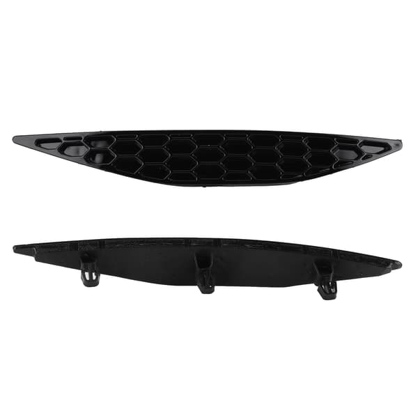 2 stk. Glanssort bakre støtfangerreflektor Honeycomb Delete Sett Passer for MK7 2013-2016