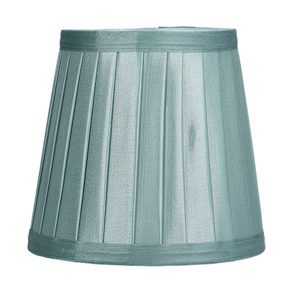 Grön tygklämma på lampskärm för hotell, hallar och sovrum - E14 mjukt omslag Green cloth clause