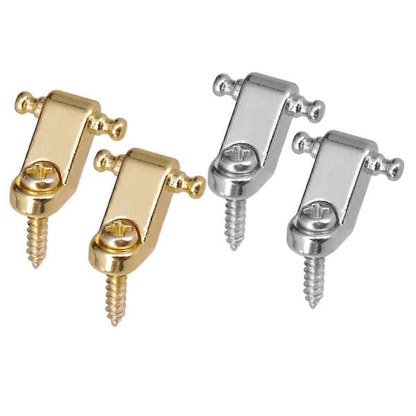 4 stk. Guitar Roller String Retainers Monteringsguide til elektrisk guitar End Locking Tilbehør
