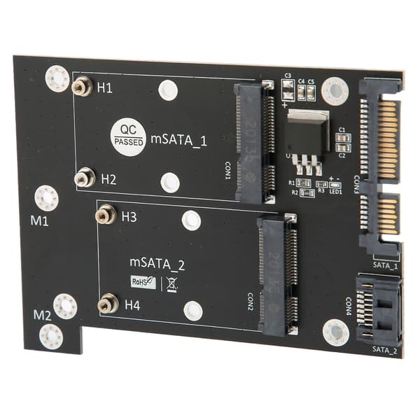 Dual MSATA SSD til SATA3 Adapterkort Høj Hastighed Konverter Computer Tilbehør