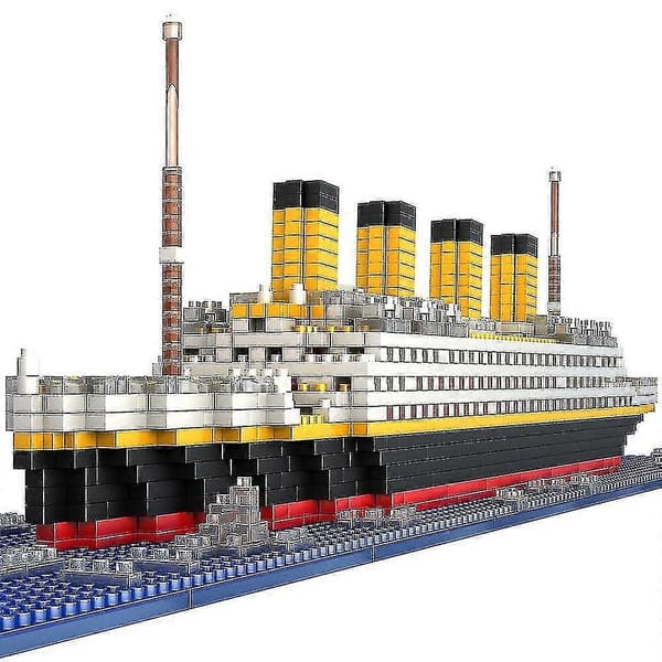 1860 dele Titanic krydstogtskibsmodel byggesæt Mini Block DIY diamantblokke pædagogisk legetøj til børn og voksne