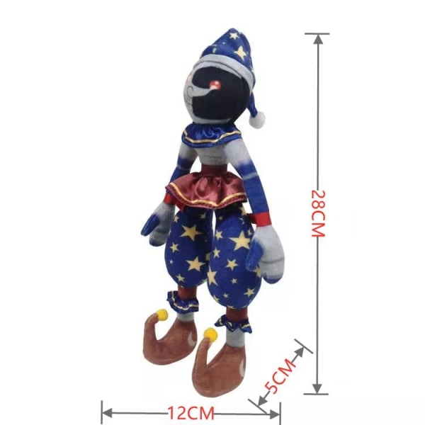 Midnight Security Breach Plyschleksak tecknad docka Clown 28 cm