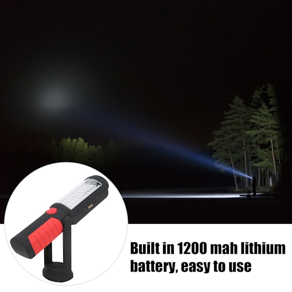 Uppladdningsbar Bärbar USB LED-Ficklampa för Camping, Vandring och Verkstadsaktiviteter