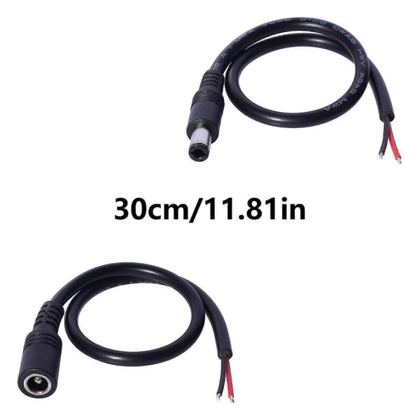 DC6330 hanstik til åben ende kabel 6.3mmx3.0mm stik DC6330 strømkabel til reparation af computerstrømforsyning 1FT