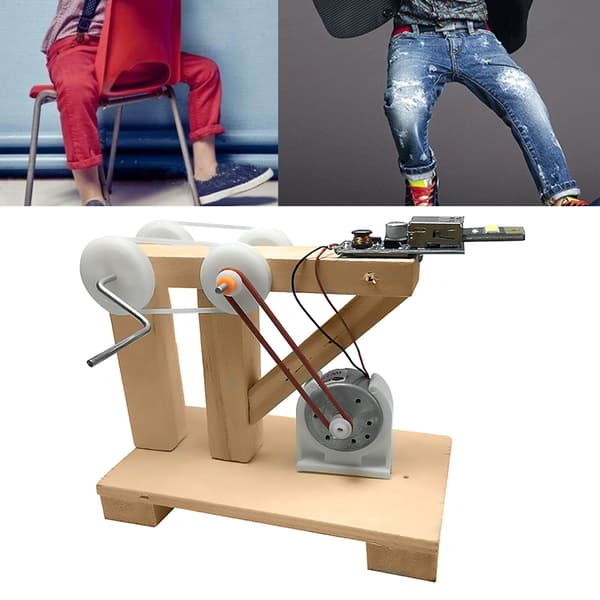 DIY Håndsving Generator Kit Pædagogisk Håndværkslegetøj til Børn