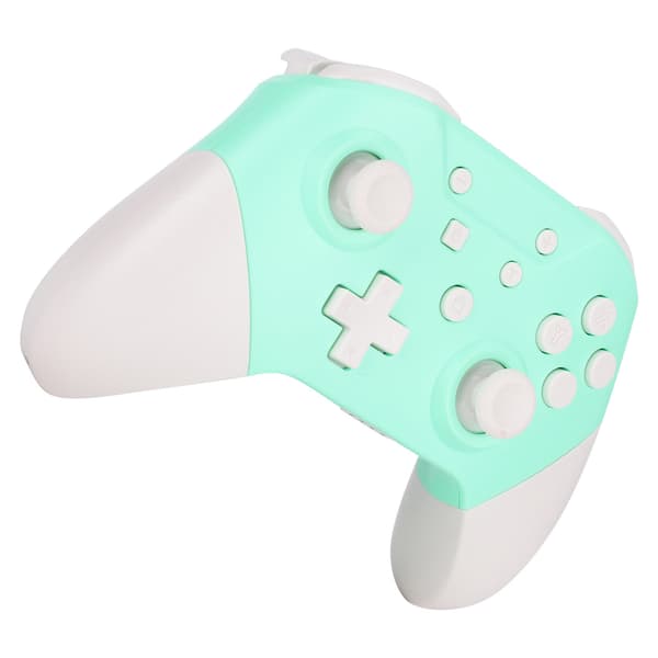 Trådlös Bluetooth-spelkontroll med NFC 3D-joysticks för Nintendo Switch Pro Grön Vit