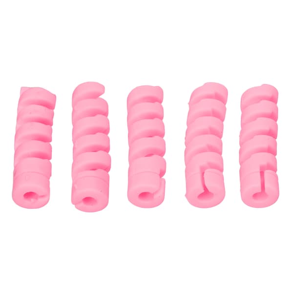 CANSUCC 5-pack Cykelramskydd Gummi Växel Bromskabelhölje Rosa