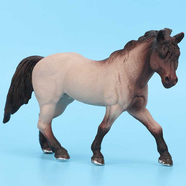Simulering Solid Häst Figur Plast Djurmodell Pedagogiska Leksaker för Barn