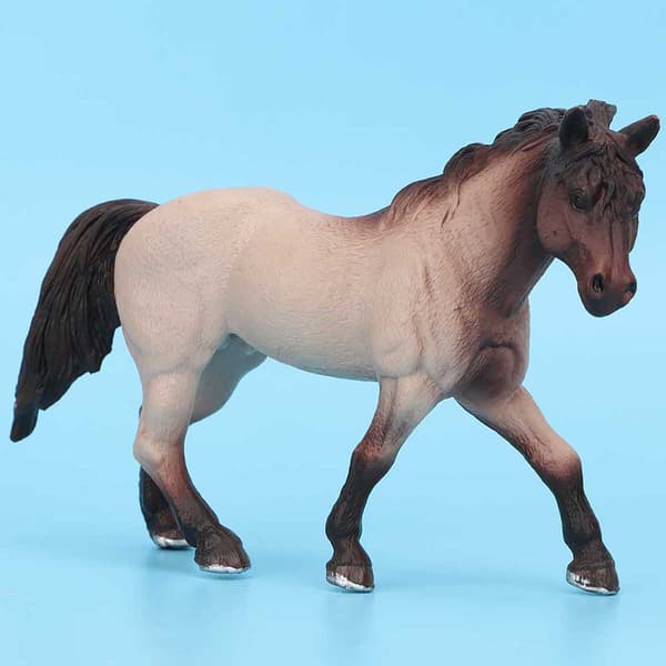 Simulerings Solid Hest Figur Plastik Dyremodel Pædagogisk Legetøj til Børn