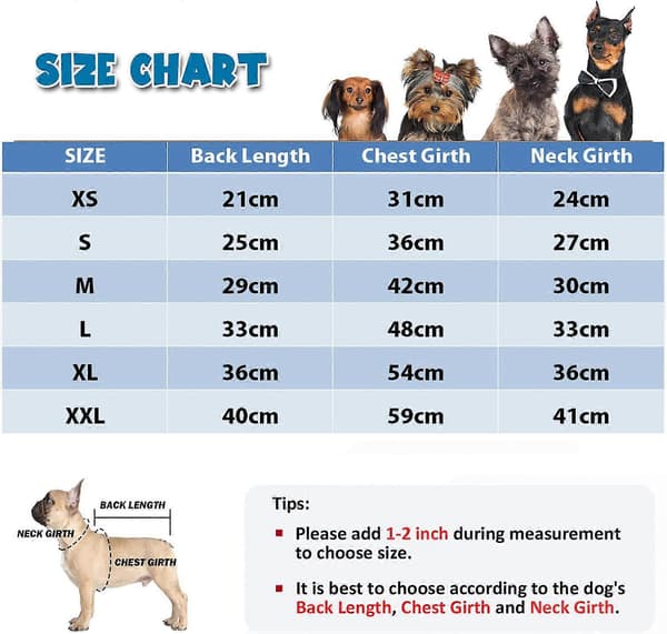 【DENGTU】Polarfleecejakke til hunde, heldragt, hundedragt med D-ring, reflekterende heldragt Blue