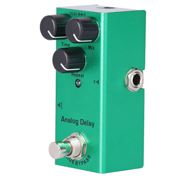 Mini True Bypass Analog Delay Gitarr Effekt Pedal Portabel Aluminiumlegering DC 9V JDF-10