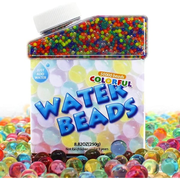 Vattenpärlor 50000 mjuka pärlor Regnbågsblandning Vattenodlingsbollar