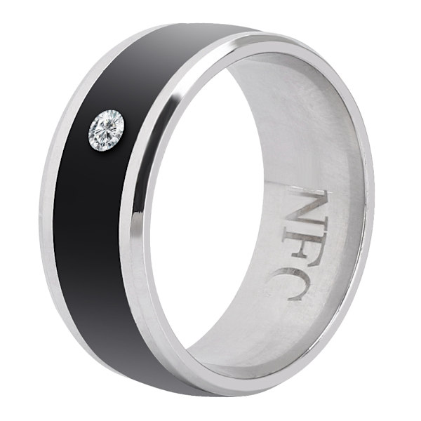Universal NFC Smart Ring Størrelse 7 til Mobiltelefoner