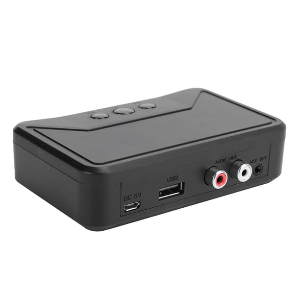 Bluetooth 5.0 Trådløs Lydadapter 3,5 mm Jack AUX NFC til 2RCA USB Stereo Receiver