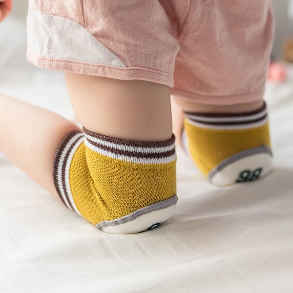 1 par Baby Knäskydd Säkerhetskrypande armbåge 0-4year Blue zebra