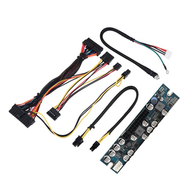 300W PC Strømforsyningsmodul 12V DC Input 24Pin Connect AUX SATA Kabel