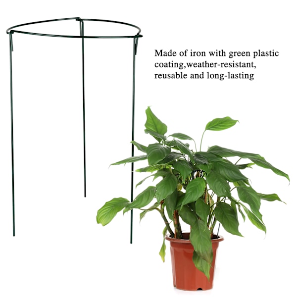Det buede plantestativ er perfekt til at støtte forskellige planter og fremme deres sunde vækst.